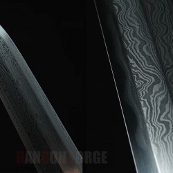 Handmade Chinese Wenjun Jian Sword Pattern Steel Blade Brass Fittings