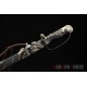 Hand Forged Japanese Saber fully rayskin saya clay tempered blade brass fittings