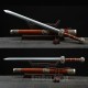 Chinese Sword Bawang Jian Clay Tempered With Pattern Steel Hand Forged Rosewood Scabbard Brass Carved Chinese Sword Bawang Jian Clay Tempered With Pattern Steel Hand Forged Rosewood Scabbard Brass Carved