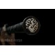 Chinese Sword Han Dynasty Jiaolong Hand Forged Damascus Steel Pure copper Gilt gold Gilt Silver Embossed Dragon Decoration