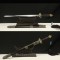 Chinese Sword Double Fishes Jian Pattern Steel Clay Tempered Fully Handmade Samurai Sword Inlaid Jade With Ebony Scabbard