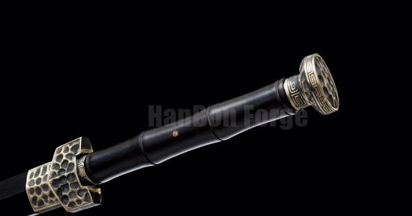 jian ye SOLID PT 弍 Han Dynasty Jian Feather Pattern Steel Eight Sides Blade