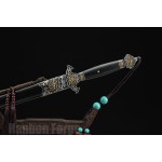 Chinese Sword Mudan Jian Hand Forged Folded Pattern Steel