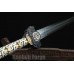 Chinese Sword Yueshen Jian Hand Forged Pure Copper Carved Scabbard Pattern Steel Clay Tempered Blade 