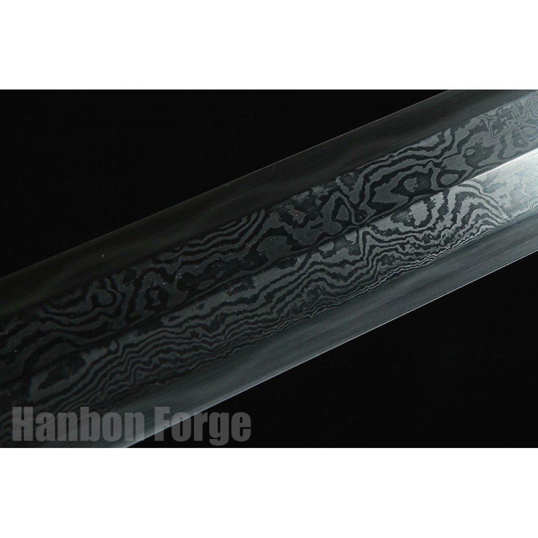Chinese Jian Dragon Sword Fully Handmade Folded Pattern Steel With Clay ...