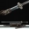 Chinese Jian Dragon Sword Handmade Clay Tempered Pattern Steel Hazuya Polish Blade With Ebony Scabbard For Sale