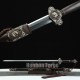 Chinese Jian Dragon Sword Handmade Clay Tempered Pattern Steel Hazuya Polish Blade With Ebony Scabbard For Sale Chinese Jian Dragon Sword Handmade Clay Tempered Pattern Steel Hazuya Polish Blade With Ebony Scabbard For Sale