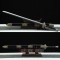 Chinese Tiangang jian sword fully handmade polished pattern steel with clay tempered blade