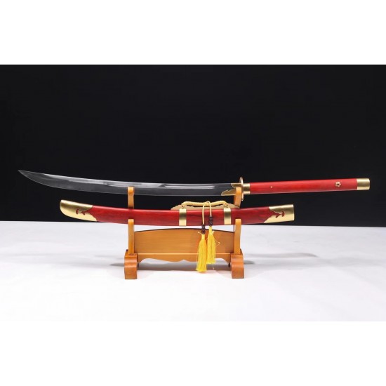 HAND FORGED NAGINATA SWORD JAPANESE SAMURAI SWORD 1095 Steel CLAY TEMPERED BLADE