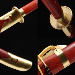 HAND FORGED NAGINATA SWORD JAPANESE SAMURAI SWORD 1095 Steel CLAY TEMPERED BLADE