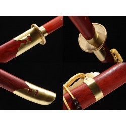 HAND FORGED NAGINATA SWORD JAPANESE SAMURAI SWORD 1095 Steel CLAY TEMPERED BLADE