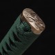 1095 High Carbon Steel Katana – Green Tsuka-Ito, Bamboo Tsuba, Mirror Polished Blade 1095 High Carbon Steel Katana – Green Tsuka-Ito, Bamboo Tsuba, Mirror Polished Blade