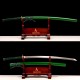 1095 High Carbon Steel Katana – Green Tsuka-Ito, Bamboo Tsuba, Mirror Polished Blade 1095 High Carbon Steel Katana – Green Tsuka-Ito, Bamboo Tsuba, Mirror Polished Blade