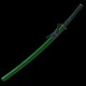 1095 High Carbon Steel Katana – Green Tsuka-Ito, Bamboo Tsuba, Mirror Polished Blade 1095 High Carbon Steel Katana – Green Tsuka-Ito, Bamboo Tsuba, Mirror Polished Blade
