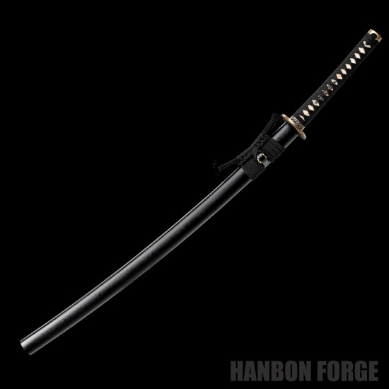 Hand-Forged 1095 Steel Katana with Dragon Fittings – Japanese Samurai Sword, Full Tang, Mirror Polished Blade