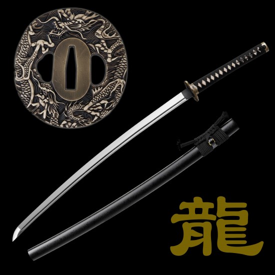 3-Piece Japanese Katana Set - Hand Cast 1065 Carbon Steel Swords With Display Stand