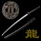 Hand-Forged 1095 Steel Katana with Dragon Fittings – Japanese Samurai Sword, Full Tang, Mirror Polished Blade