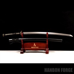 Hand-Forged 1095 Steel Katana with Dragon Fittings – Japanese Samurai Sword, Full Tang, Mirror Polished Blade Hand-Forged 1095 Steel Katana with Dragon Fittings – Japanese Samurai Sword, Full Tang, Mirror Polished Blade