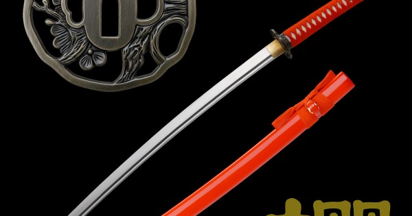 Handmade T10 Steel Katana | Japanese Samurai Sword with Red Cotton