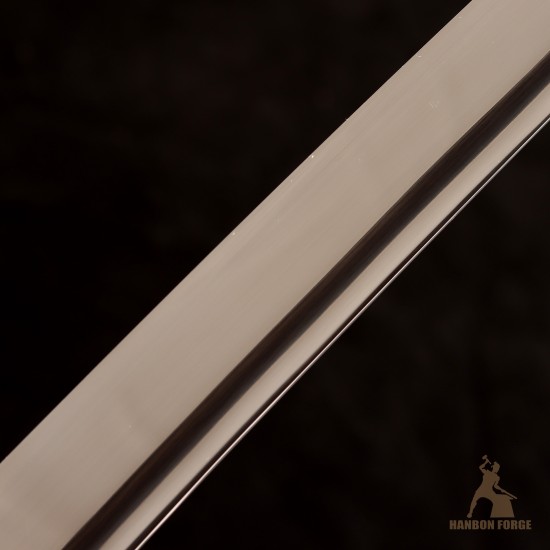 Handmade Japanese Katana Sword | T10 Steel Shinogi-Zukuri with Wave-Themed Fittings & Mirror Polish Handmade Japanese Katana Sword | T10 Steel Shinogi-Zukuri with Wave-Themed Fittings & Mirror Polish