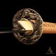T10 Steel Handmade Samurai Katana | Tiger Theme Sword | Mirror Polished Japanese Sword