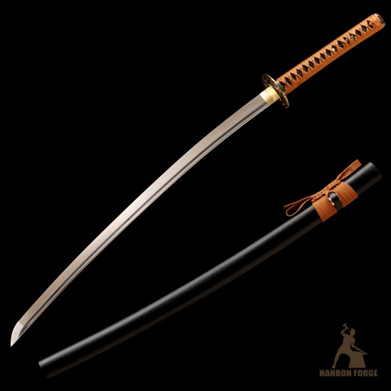 T10 Steel Handmade Samurai Katana | Tiger Theme Sword | Mirror Polished Japanese Sword