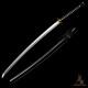 Handmade T10 Steel Samurai Katana | Black & White Rayskin Sword | Samurai & Japanese Architecture Fittings