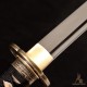 Handmade T10 Steel Samurai Katana | Black & White Rayskin Sword | Samurai & Japanese Architecture Fittings
