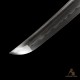 Handmade 1095 Folded Steel Clay Tempered Black Tanto Sword – Real Hamon Japanese Samurai Tanto with Sakura Fittings