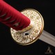 Premium T10 Shinogi-Zukuri Katana – Hand-Forged Japanese Sword, Custom Engravings, Red Tsuka-Ito
