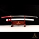 Premium T10 Shinogi-Zukuri Katana – Hand-Forged Japanese Sword, Custom Engravings, Red Tsuka-Ito