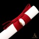 Premium T10 Shinogi-Zukuri Katana – Hand-Forged Japanese Sword, Custom Engravings, Red Tsuka-Ito