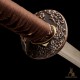 Premium 1095 Folded Steel Shinogi-Zukuri Katana with Double Hi Groove – Mirror Polished Japanese Sword, Brown Tsuka-Ito, Custom Engravings Premium 1095 Folded Steel Shinogi-Zukuri Katana with Double Hi Groove – Mirror Polished Japanese Sword, Brown Tsuka-Ito, Custom Engravings