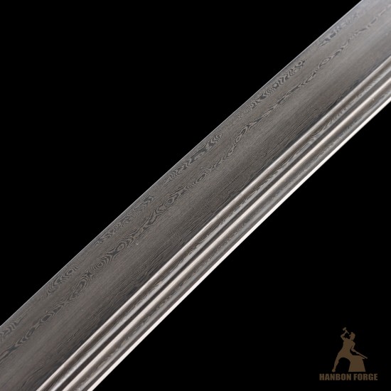 Premium 1095 Folded Steel Shinogi-Zukuri Katana with Double Hi Groove – Mirror Polished Japanese Sword, Brown Tsuka-Ito, Custom Engravings Premium 1095 Folded Steel Shinogi-Zukuri Katana with Double Hi Groove – Mirror Polished Japanese Sword, Brown Tsuka-Ito, Custom Engravings