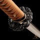 1095 Folded Steel Katana Sword | Shinogi-Zukuri Blade with Double Bohi & Carp Tsuba