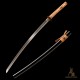 1095 Folded Steel Katana Sword | Shinogi-Zukuri Blade with Double Bohi & Carp Tsuba