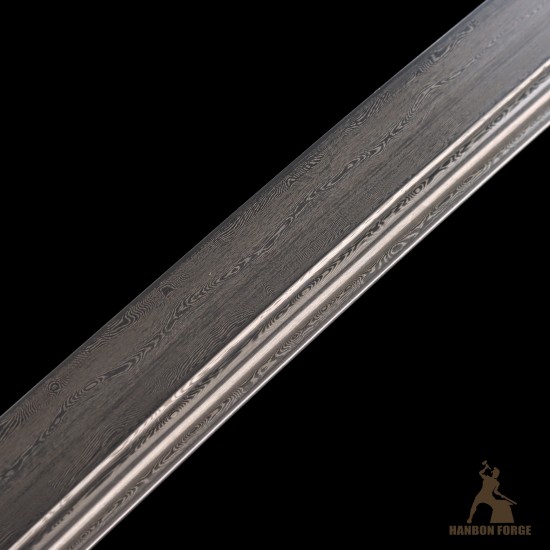 1095 Folded Steel Katana Sword | Shinogi-Zukuri Blade with Double Bohi & Carp Tsuba
