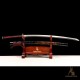 Premium T10 Hand-Forged Katana – Black Dragon Warrior Full Tang Japanese Sword with Red Rayskin & Mirror Polished Blade Premium T10 Hand-Forged Katana – Black Dragon Warrior Full Tang Japanese Sword with Red Rayskin & Mirror Polished Blade