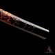 Premium T10 Hand-Forged Katana – Black Dragon Warrior Full Tang Japanese Sword with Red Rayskin & Mirror Polished Blade Premium T10 Hand-Forged Katana – Black Dragon Warrior Full Tang Japanese Sword with Red Rayskin & Mirror Polished Blade