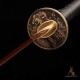 1095 Folded Steel Red Blade Katana with Tiger Tsuba 1095 Folded Steel Red Blade Katana with Tiger Tsuba