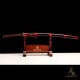 1095 Folded Steel Red Blade Katana with Tiger Tsuba 1095 Folded Steel Red Blade Katana with Tiger Tsuba