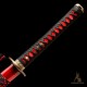 1095 Folded Steel Red Blade Katana with Tiger Tsuba 1095 Folded Steel Red Blade Katana with Tiger Tsuba