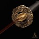 Handforged 1095 Folded Steel Red Blade Katana with Matte Black Saya Handforged 1095 Folded Steel Red Blade Katana with Matte Black Saya
