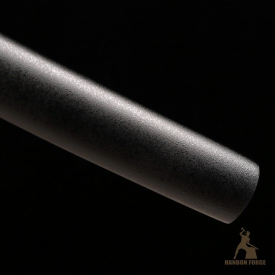 Handforged 1095 Folded Steel Red Blade Katana with Matte Black Saya Handforged 1095 Folded Steel Red Blade Katana with Matte Black Saya