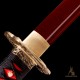 Handforged 1095 Folded Steel Red Blade Katana with Matte Black Saya Handforged 1095 Folded Steel Red Blade Katana with Matte Black Saya