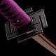 Handforged 1095 Folded Steel Red Blade Katana with Natural Wood Clear Lacquered Saya Handforged 1095 Folded Steel Red Blade Katana with Natural Wood Clear Lacquered Saya