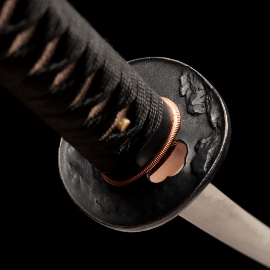 Hand Forged 1095 Folded Steel Katana – Choji Hamon, Lion Theme Brass Fittings, Hazuya Polish | Full Tang Samurai Sword Hand Forged 1095 Folded Steel Katana – Choji Hamon, Lion Theme Brass Fittings, Hazuya Polish | Full Tang Samurai Sword