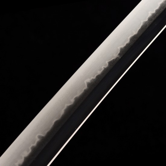 Hand Forged 1095 Folded Steel Katana – Choji Hamon, Lion Theme Brass Fittings, Hazuya Polish | Full Tang Samurai Sword Hand Forged 1095 Folded Steel Katana – Choji Hamon, Lion Theme Brass Fittings, Hazuya Polish | Full Tang Samurai Sword