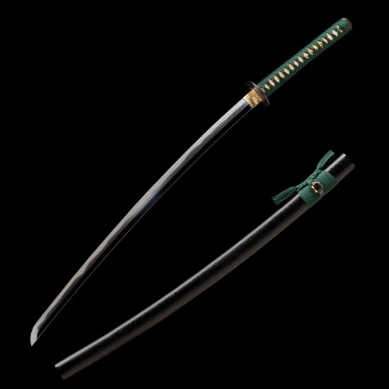 Handmade T10 Steel Katana with Genuine Notare Hamon and Brass Flower Fittings Handmade T10 Steel Katana with Genuine Notare Hamon and Brass Flower Fittings