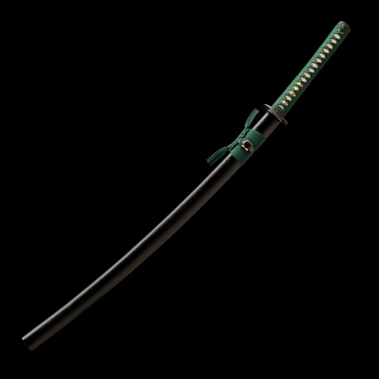 Handmade T10 Steel Katana with Genuine Notare Hamon and Brass Flower Fittings Handmade T10 Steel Katana with Genuine Notare Hamon and Brass Flower Fittings